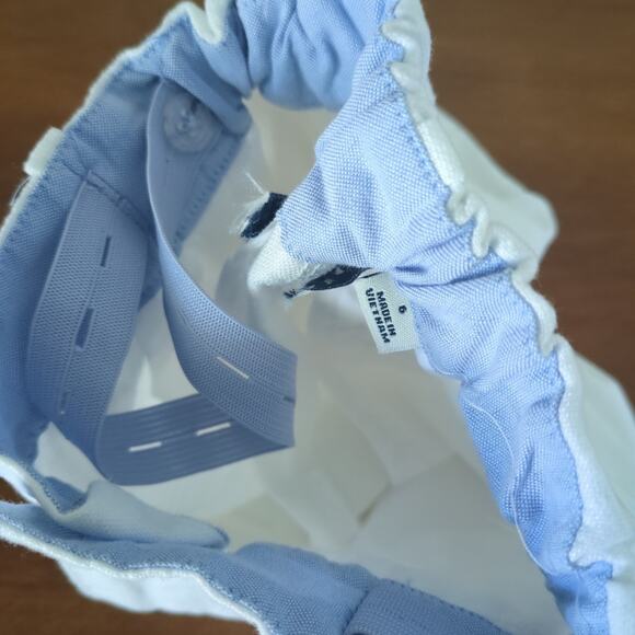 Janie and Jack Boys Linen-Cotton Shorts white & adjustable waist size6  NNT - Picture 4 of 5